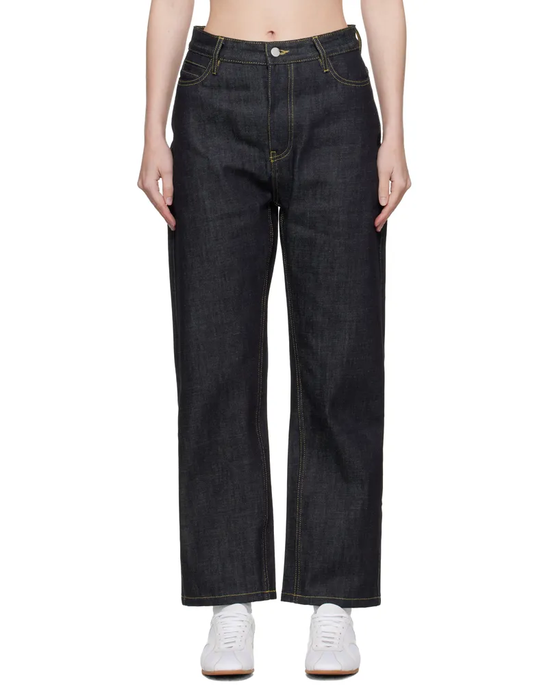 Studio Nicholson Navy Ruthe Jeans Indigo