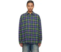 Green & Blue Loose Fit Classic Shirt