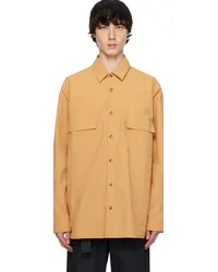 Nanushka Orange Jari Shirt Biscuit