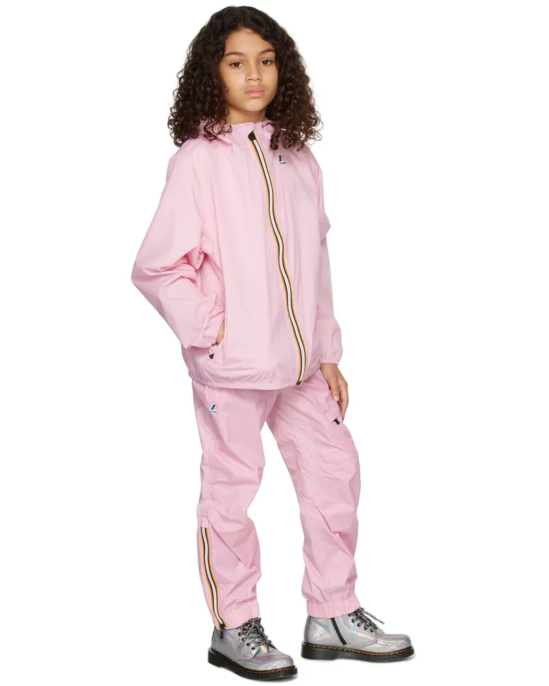 K-Way Kids Pink 'Le Vrai Edgard' Track Pants V18