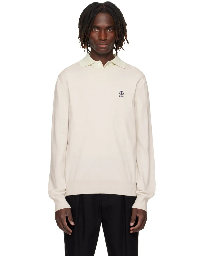 A.P.C. Off-White Gabin Sweater Paa