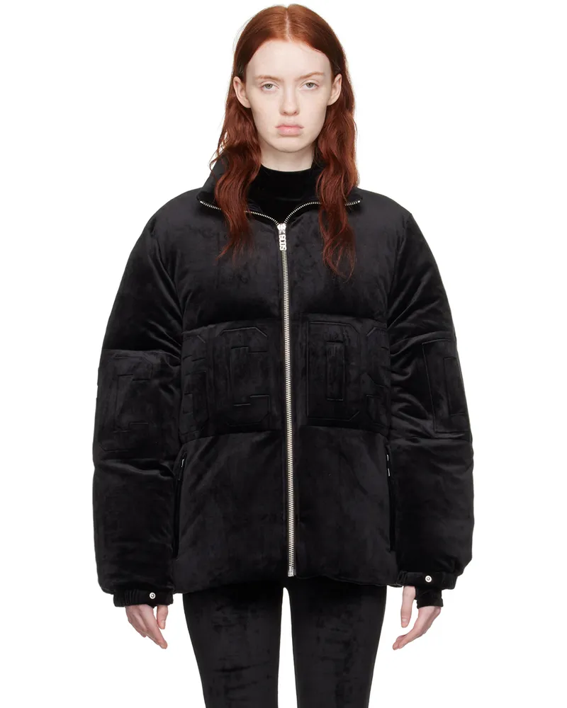 GCDS Black Embossed Down Jacket 02