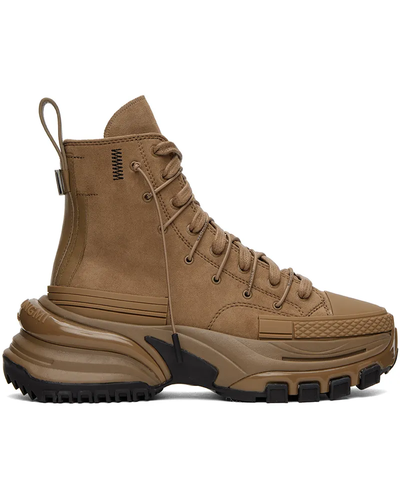 Wooyoungmi Brown Double Lace Sneakers Camel