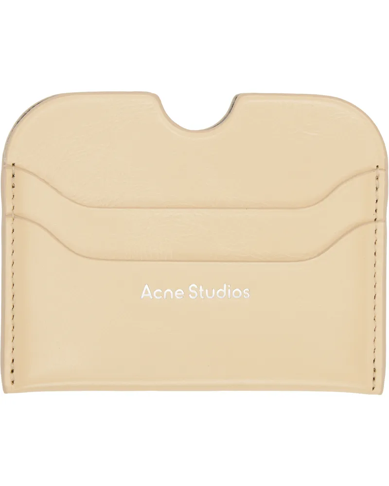 Acne Studios Yellow Leather Card Holder Abv