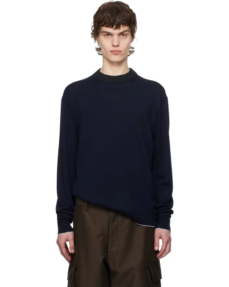 Jacquemus Navy La Croisière 'The Tricot knit' Sweater 380