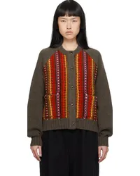 YMC Brown Atomic Cardigan 90-multi