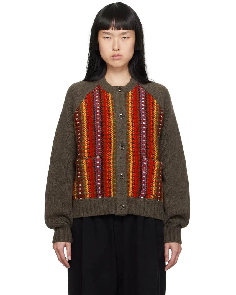 YMC Brown Atomic Cardigan 90-multi