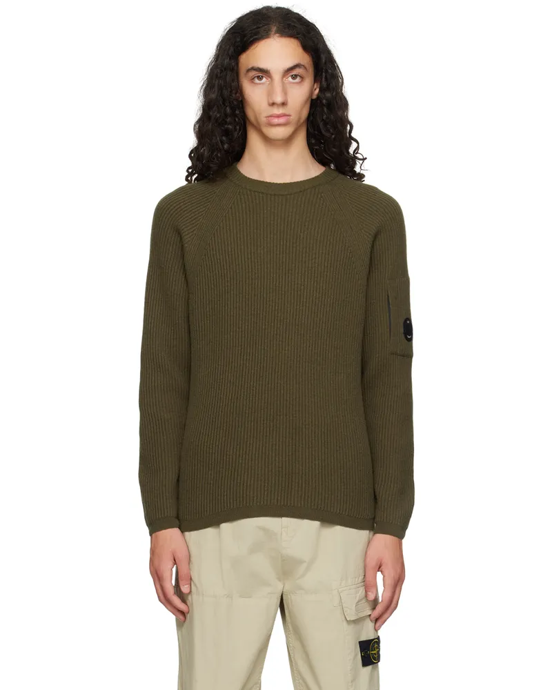 C.P. Company Khaki Lens Sweater 683