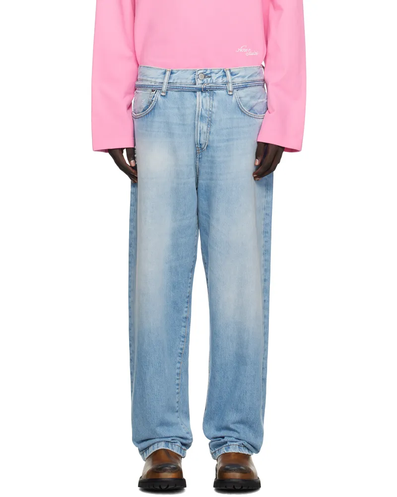 Acne Studios Blue Loose Fit 1991 Toj Jeans 228