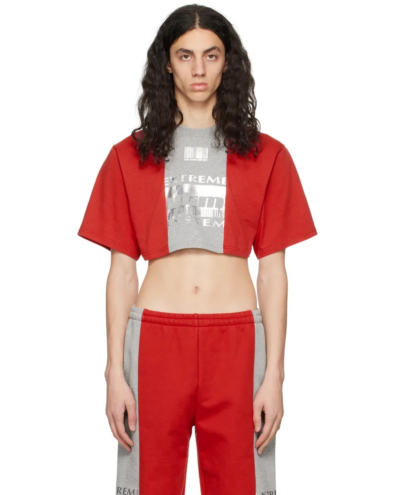 VTMNTS Red 'Extreme System' T-Shirt Red
