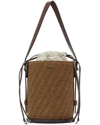 Max Mara Tan Archetipo Bucket Bag Tobacco