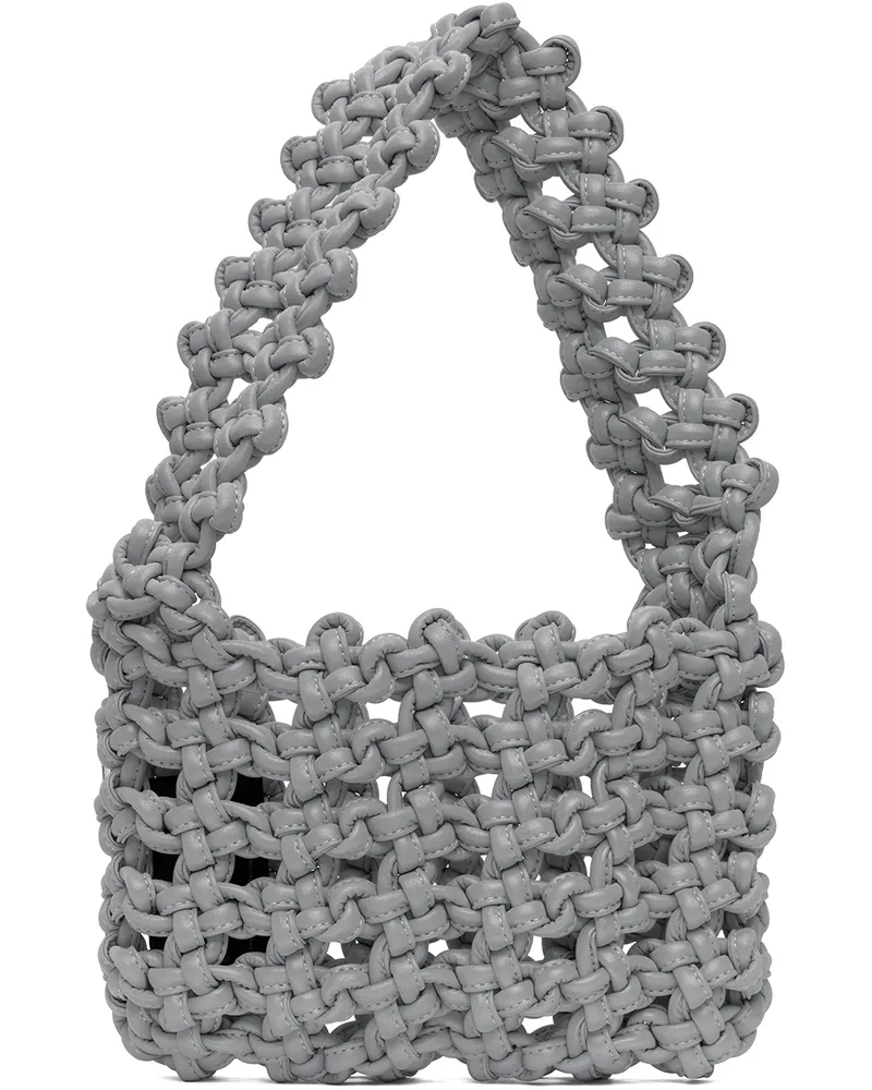 KARA Gray Knot Armpit Bag Reflective