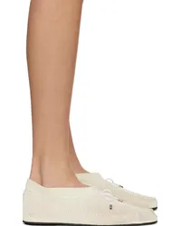 Totême Off-White 'The Knitted' Ballerina Flats Cream