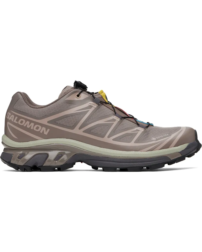Salomon Taupe XT-6 GORE-TEX Sneakers Iron