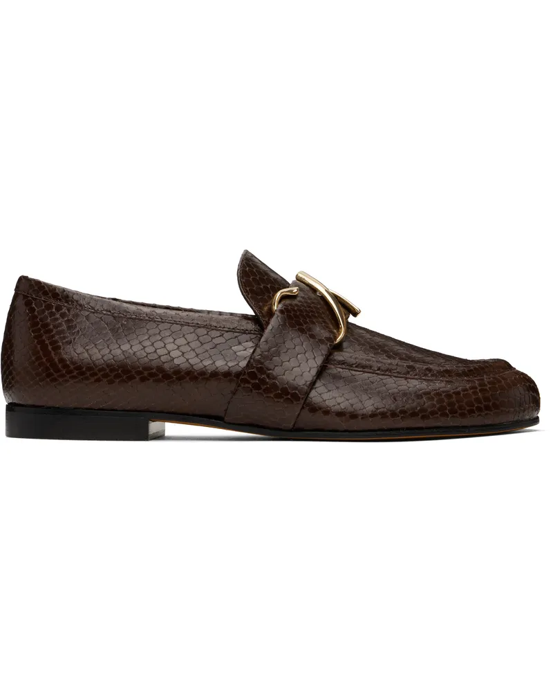 Proenza Schouler Brown Monogram Loafers Chocolate