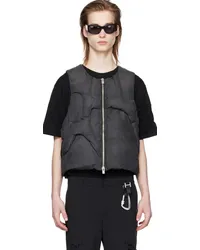 Heliot Emil Black Diffusion Down Vest Black