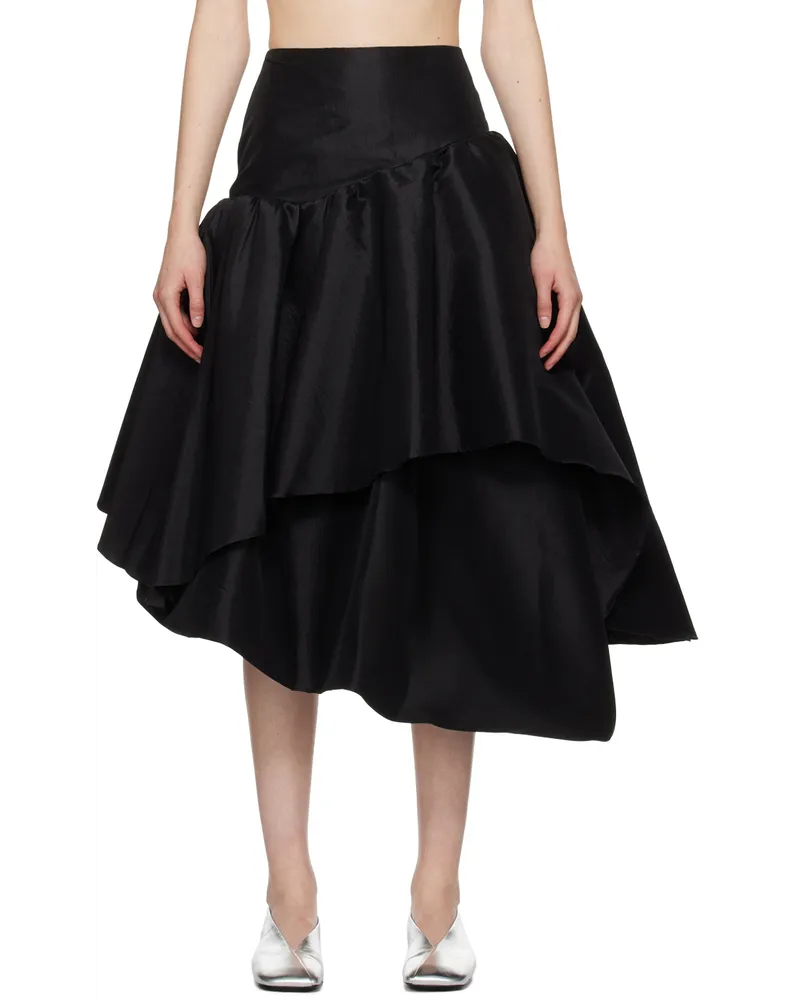 Kika Vargas SSENSE Exclusive Black Abella Midi Skirt Black