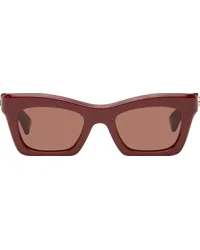 Gucci Burgundy Rectangular Sunglasses Burgundy