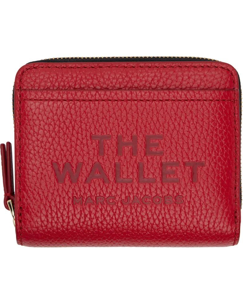 Marc Jacobs Red 'The Leather Mini Compact' Wallet 617