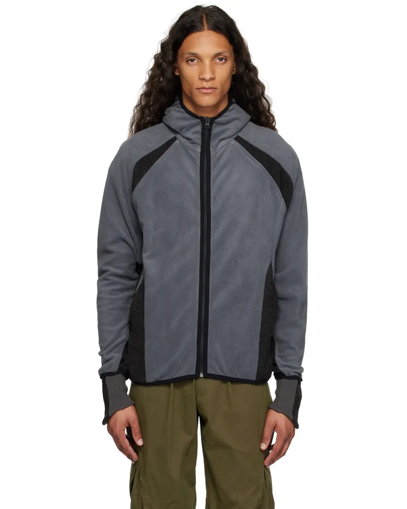 Hyein Seo Gray Paneled Jacket Folaige