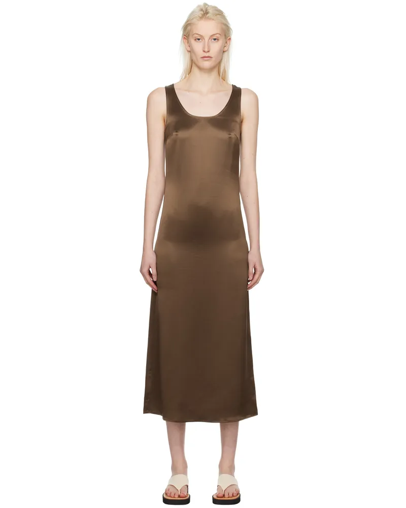 By Malene Birger Brown Jerrica Midi Dress 12j