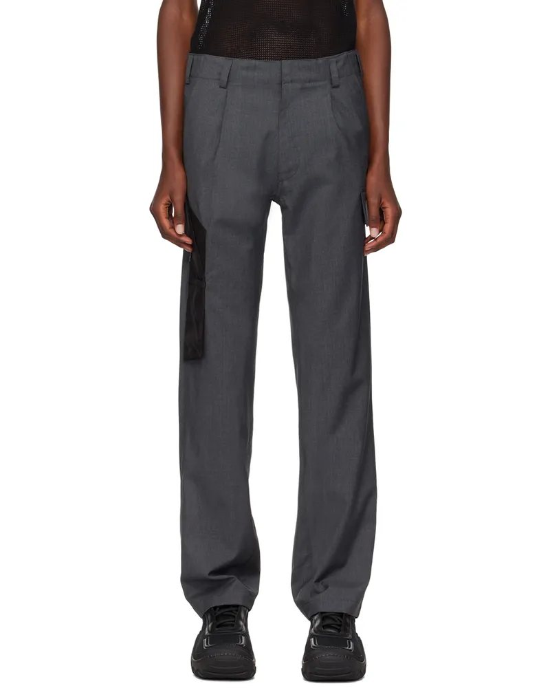 Olly Shinder Gray Knife Pocket Cargo Pants Grey