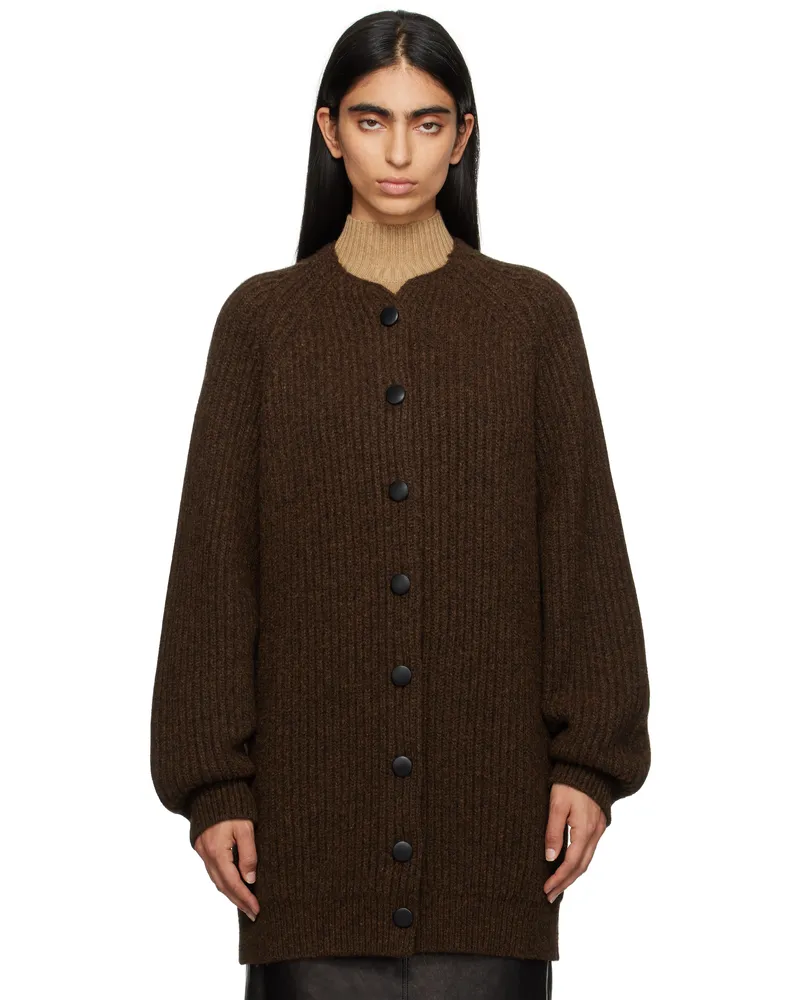 KHAITE Brown Jina Cardigan 934