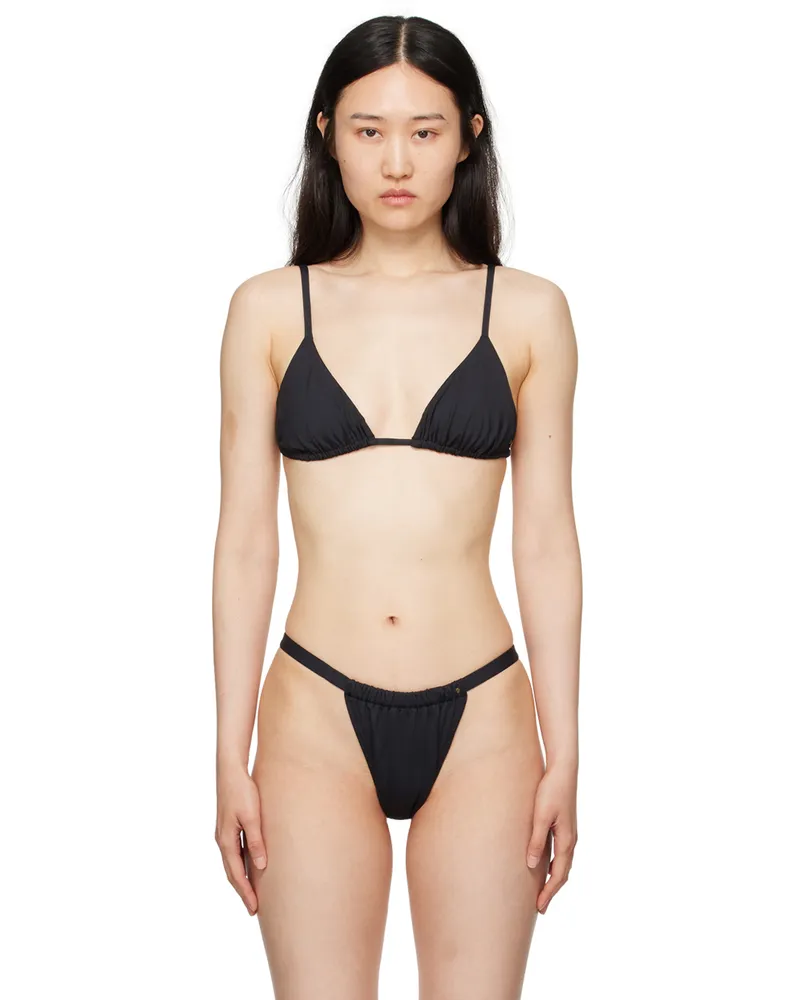 Anine Bing Black Brielle Bikini Top Black