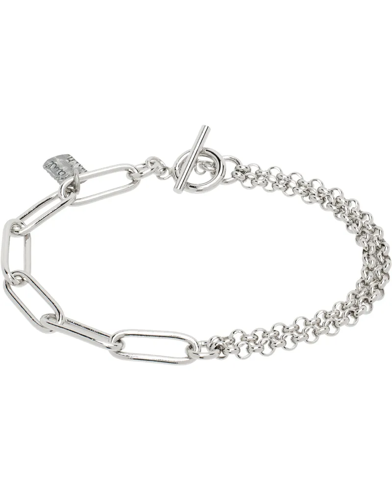 Paul Smith Silver Two Chain Bracelet 82