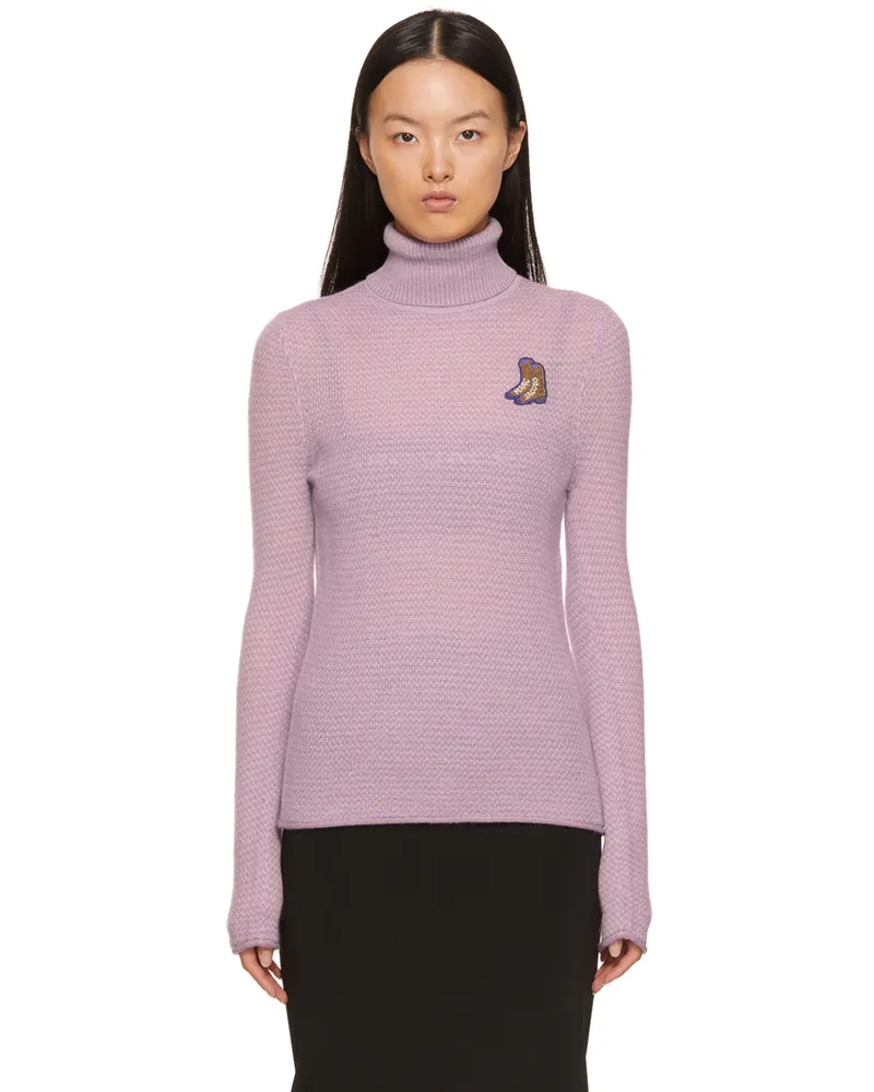 Marc Jacobs Purple 'The Tuckstitch Turtleneck' Sweater 536