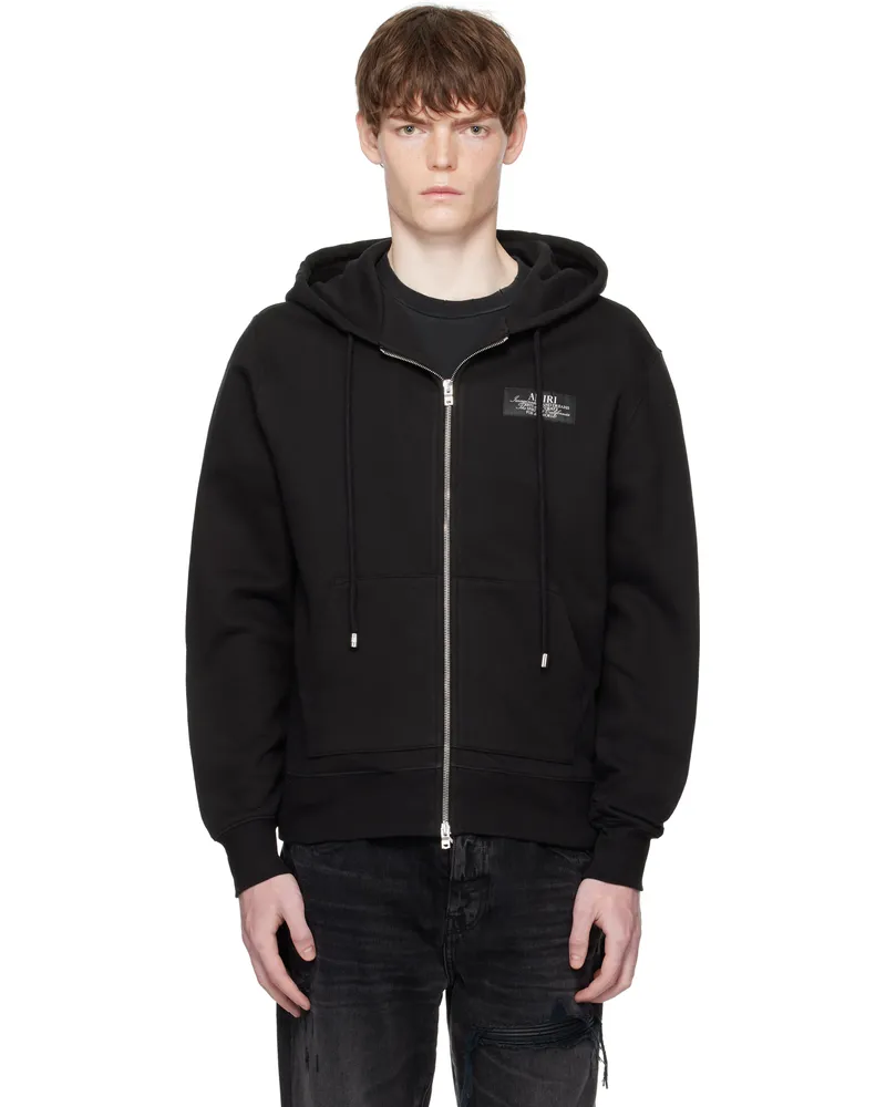 Amiri Black 'Amiri Spirit' Zip Hoodie Black