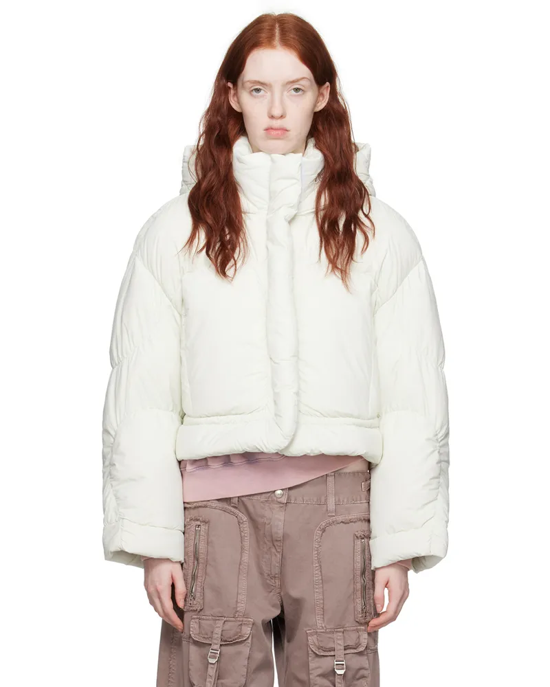 Acne Studios Off-White Hooded Down Jacket Bhu