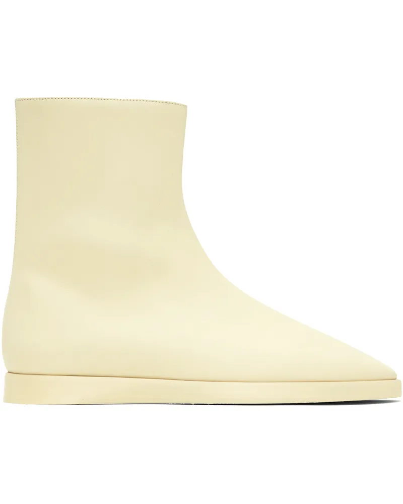 Fear of God Off-White High Mule Boots Cream