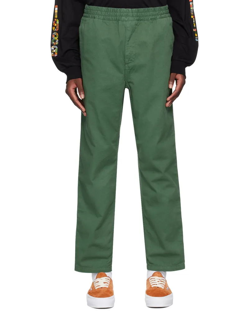 Carhartt WIP Green Flint Trousers Gd