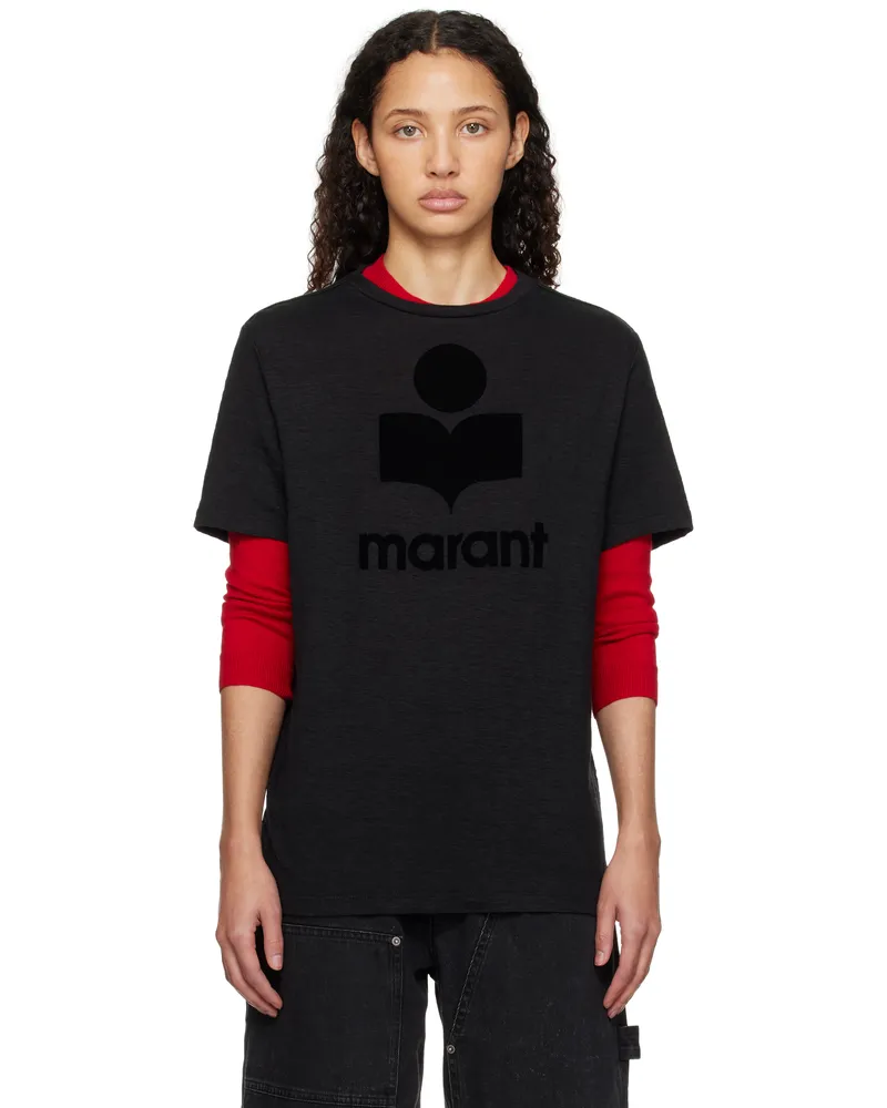 Étoile Isabel Marant Black Zewel T-Shirt Black