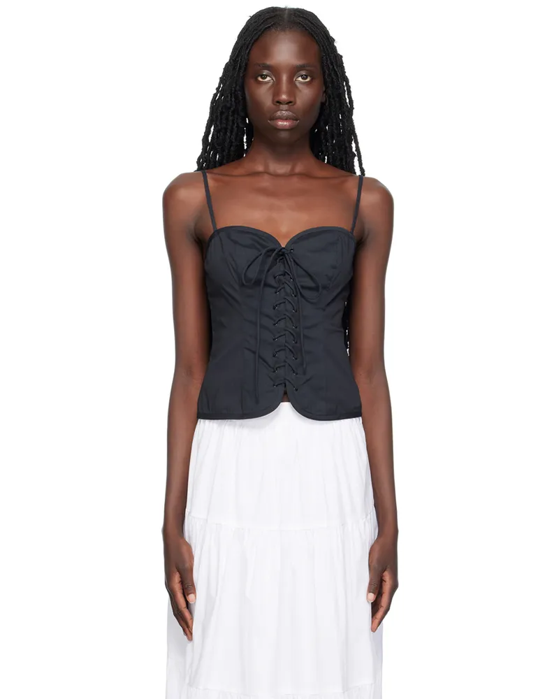 STAUD Black Emery Tank Top Black