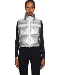 Moncler Silver Blavet Down Vest Msilver