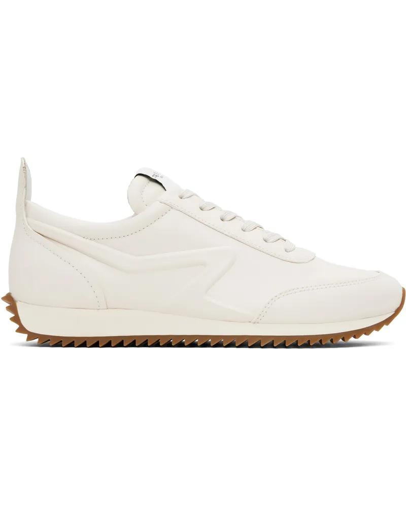 Rag & Bone Off-White Retro Runner Sneakers Birch