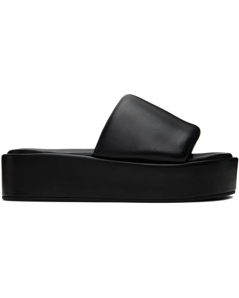 STAND Black Phoebe Flatform Sandals Black
