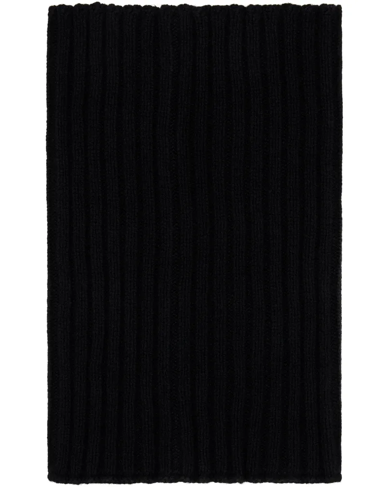 Rick Owens Black Concordians Tube Scarf 09