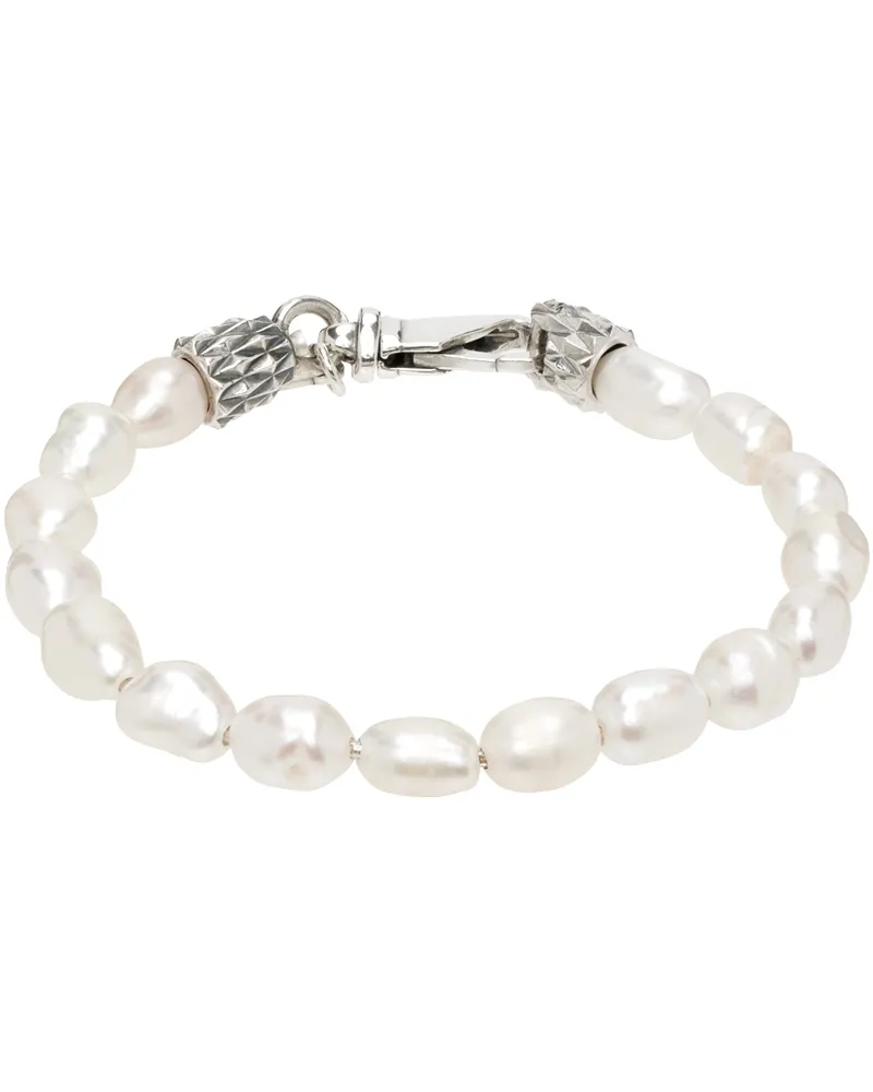 Emanuele Bicocchi White Baroque Pearl Bracelet Pearl