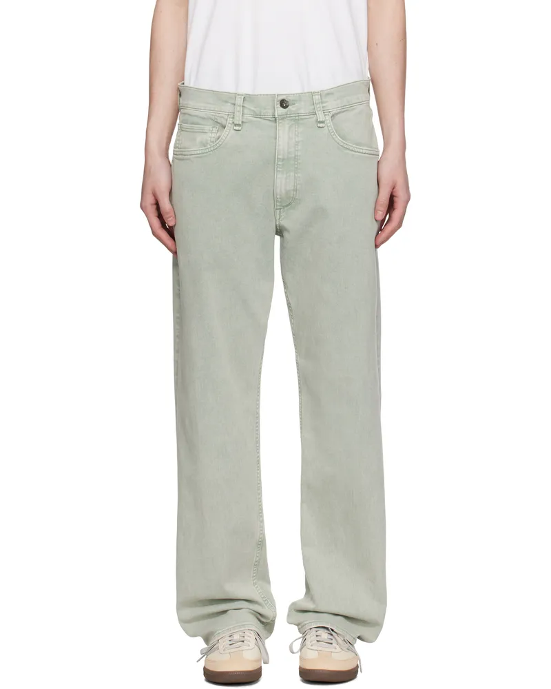 Rag & Bone Blue Fit 4 Straight Fit Jeans Blue-gray