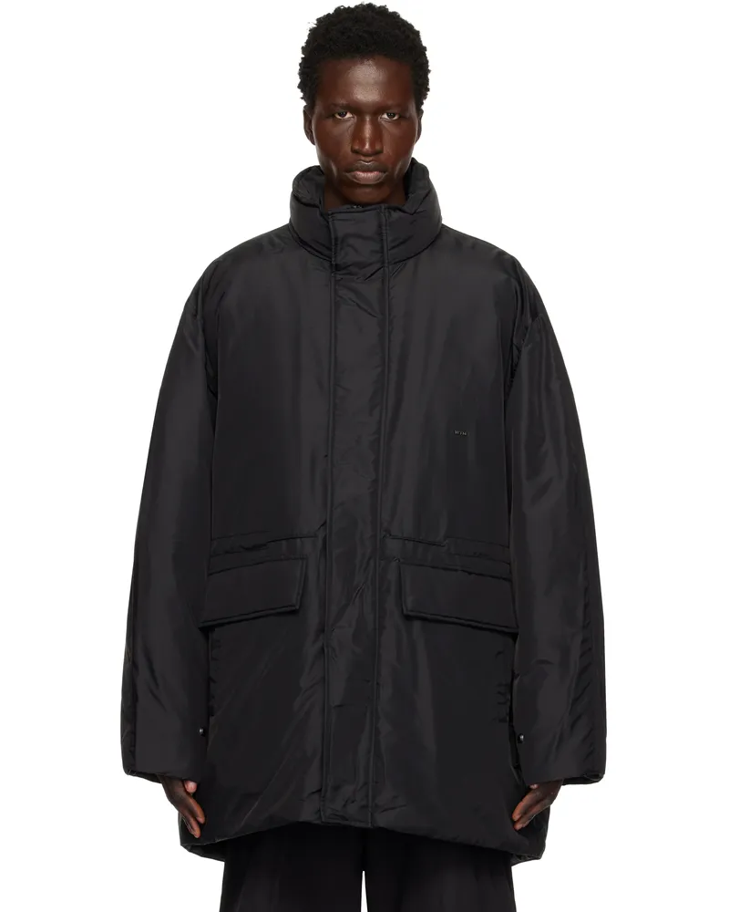 Wooyoungmi Black Funnel Neck Down Jacket 958b