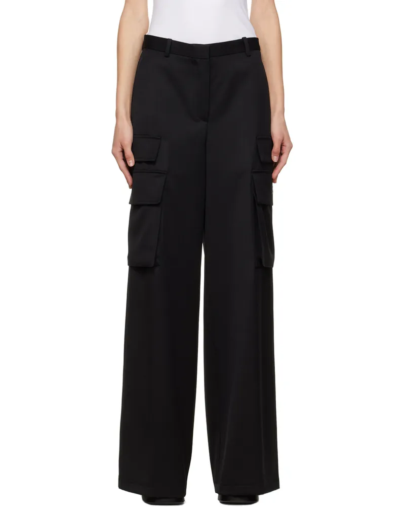 Versace Black Cargo Trousers 1b000