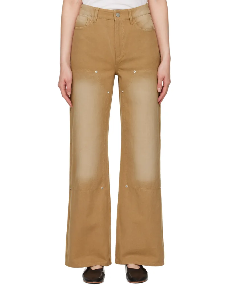Holzweiler Tan Juno Workwear Trousers 1103