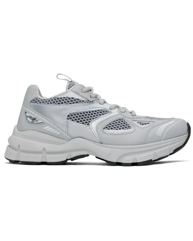 Axel Arigato Gray & Silver Marathon Runner Sneakers Grey