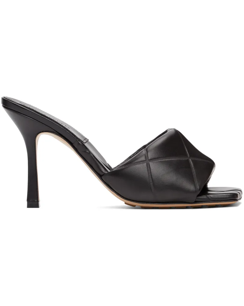 Bottega Veneta Black ‘The Rubber Lido’ Heeled Sandals Black