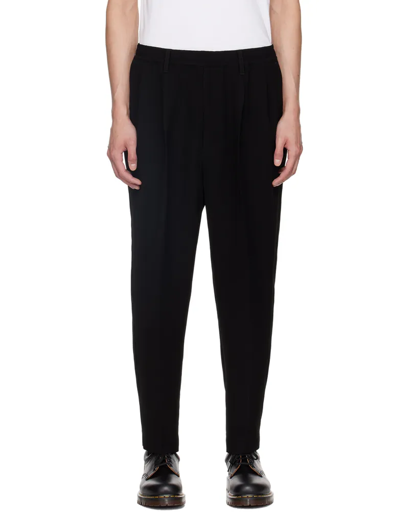 N.HOOLYWOOD Black Wide Trousers Black