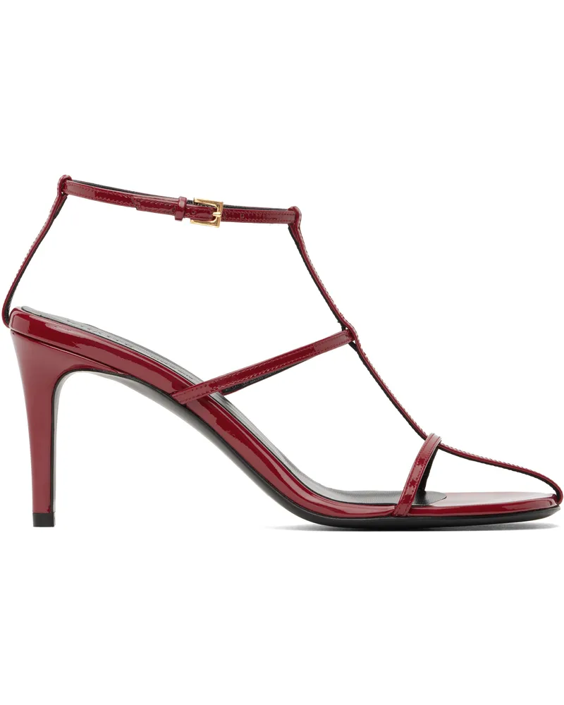 KHAITE Red Cage Heeled Sandals 554