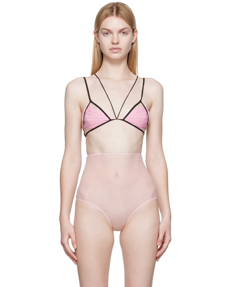 Nensi Dojaka SSENSE Exclusive Pink Bra 2
